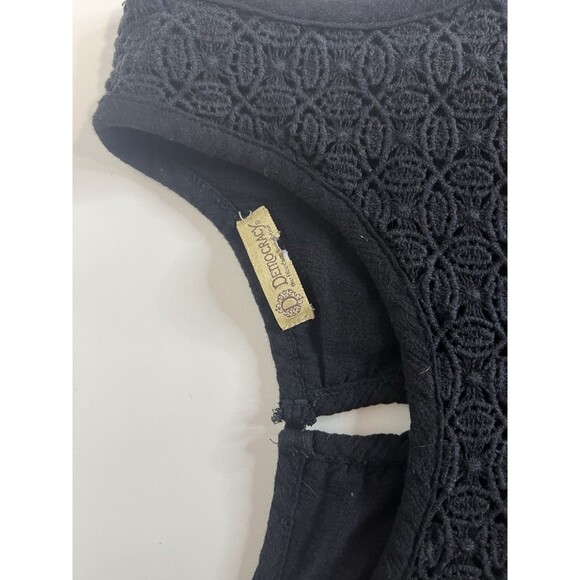 Democracy Black Tank Blouse 1X - Picture 5 of 7
